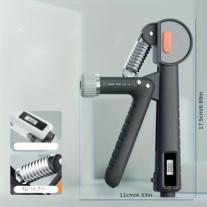 Adjustable Grip Strengthener with Electronic Count