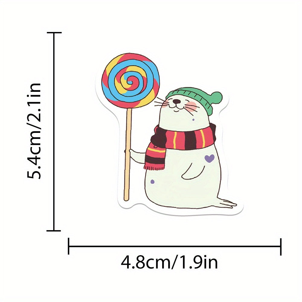 50pcs Animal Zoo Stickers Waterproof Retro Vintage for Laptop Phone