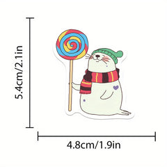 50pcs Animal Zoo Stickers Waterproof Retro Vintage for Laptop Phone