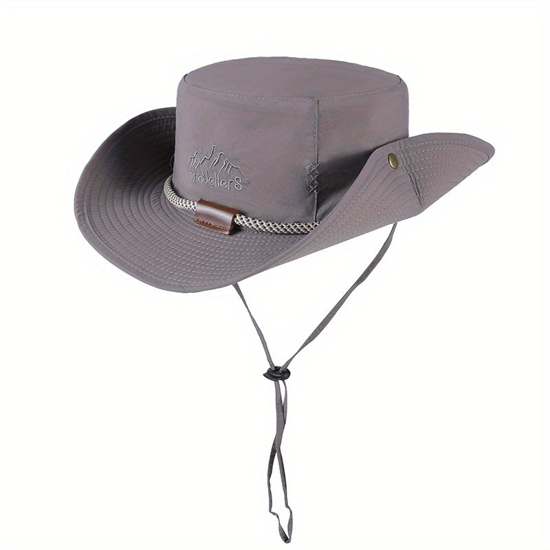 Casual Rolled Brim Sun Hat Lightweight Hiking Fishing Boonie Hat