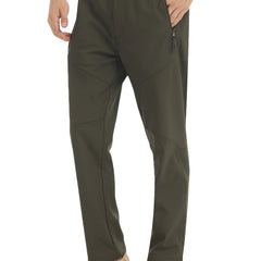 Men's Winter Pants Fleece Lined Ski Waterproof Zip Up Pockets Snow Pants