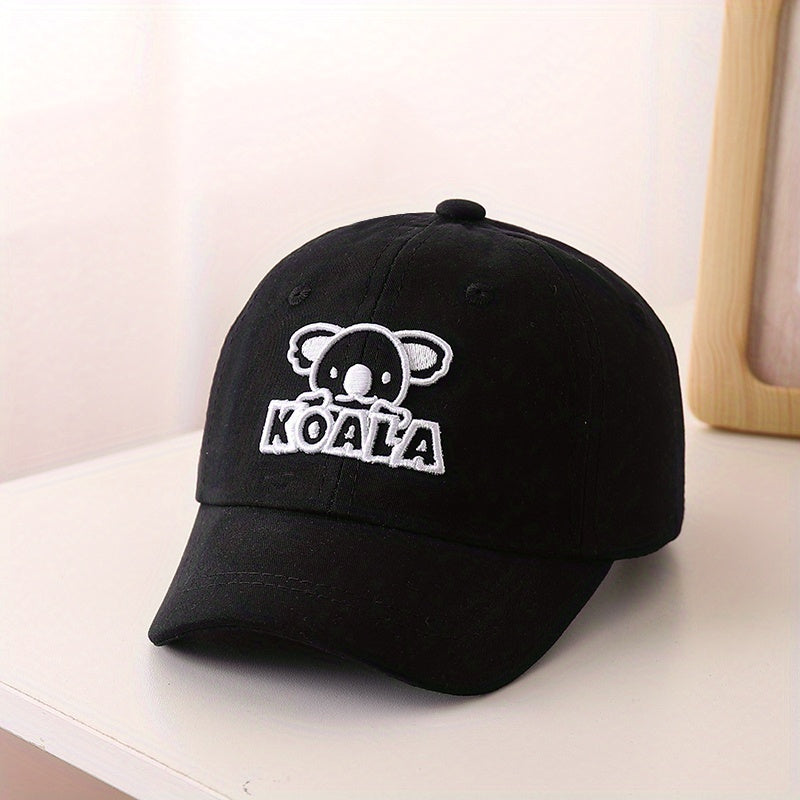 Kids Koala Embroidery Adjustable Baseball Cap Sun Protection Hat
