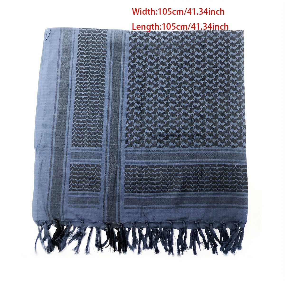 Windproof Navy Arabic Square Tactical Scarf For Military Fan