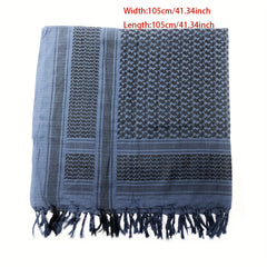 Windproof Navy Arabic Square Tactical Scarf For Military Fan