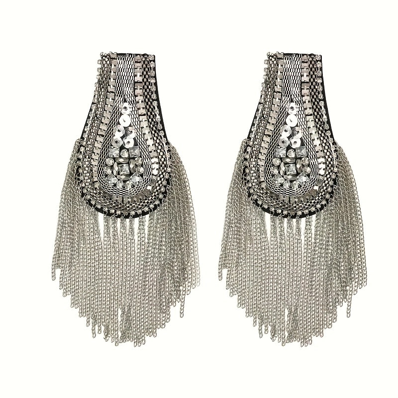 Golden Beaded Shoulder Pads for Men's Suit
