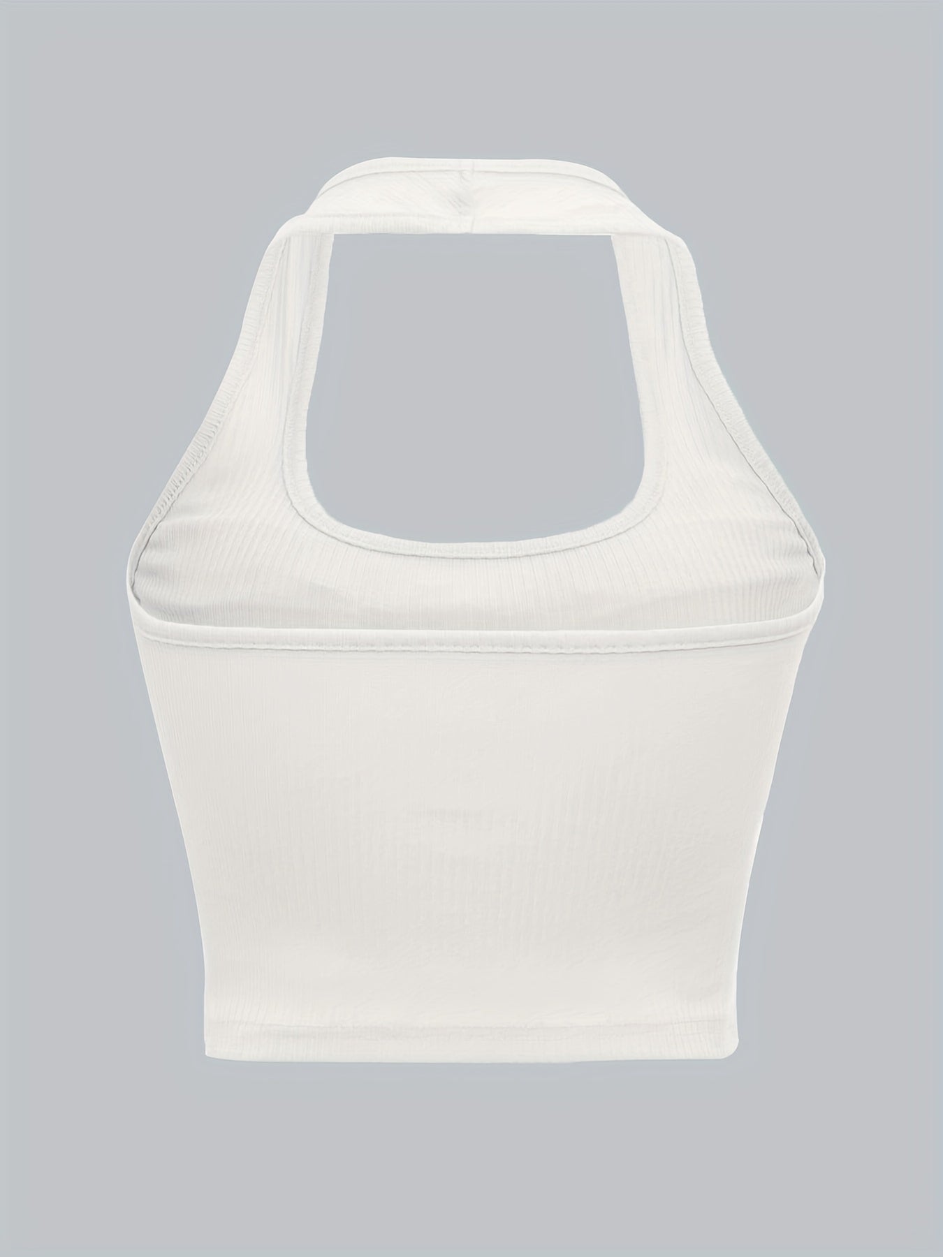 Sexy Twist Front Halter Neck Top Sleeveless Slim Top