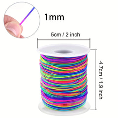 45m 147ft Rainbow Strings For Jewelry Making Beading & Crafts 1mm 0 039in