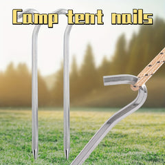 12pcs Aluminum Alloy Hexagonal Ground Nails Wind Rope Ground Nails