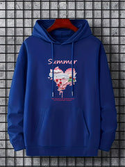 Little Prince Rose Hearts Men's Hoodie