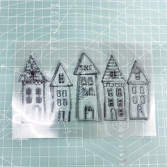 House Background Transparent Silicone Stamp