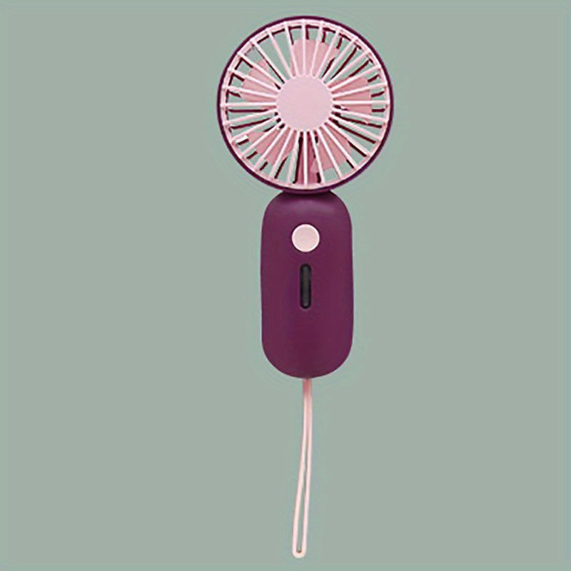 Mini Girls Handheld Fan Summer Portable Carry on Fan 3 Speeds