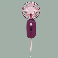 Mini Girls Handheld Fan Summer Portable Carry on Fan 3 Speeds