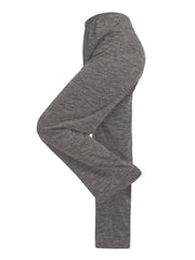 Solid Square Neck Crop Top & Pants Set