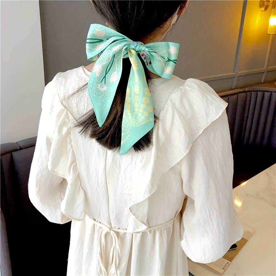 Daisy Ribbon Scarf Girl Wrap Bag Hair Band Neck Scarf