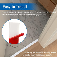 100 Laminate Floor Separator for Floor Gaps and Carpet Thresholds Strips