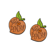 Cartoon Peach Fruit Shaped Brooch Accessories