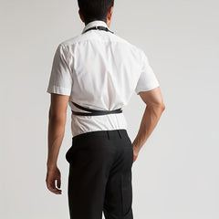 Men's PU Leather Suspenders Body Chest Belt for Club Costume