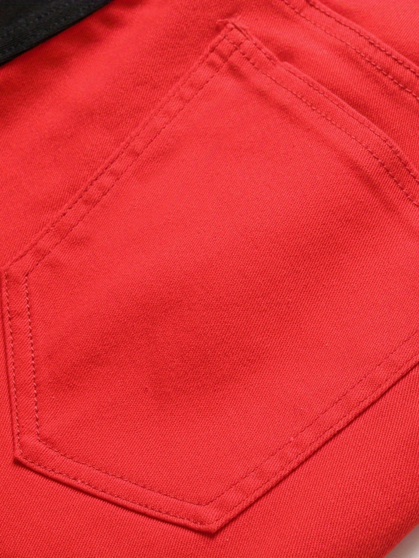 Men's Slim Fit Block Jeans Casual Stretch Street Style All Seasons