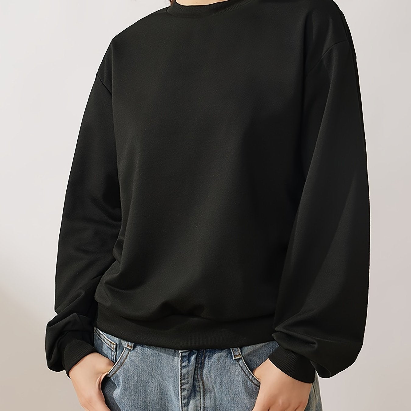 Casual Loose Long Sleeve Sweatshirt Pullover