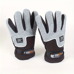 Cycling Ski Gloves Winter Warm Windproof Thickened Gloves