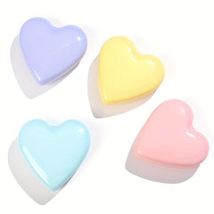 Heart Shape Folding Hair Brush Mirror Set Portable Travel Styling Accessories