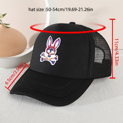 Kids Mesh Rabbit Baseball Cap Sunshade for Outdoor Activity