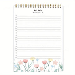 Watercolor Floral Daily Planner Notepad