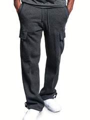 Men s Cargo Sweatpants Straight Leg Casual Fit Baggy Jogger Pants