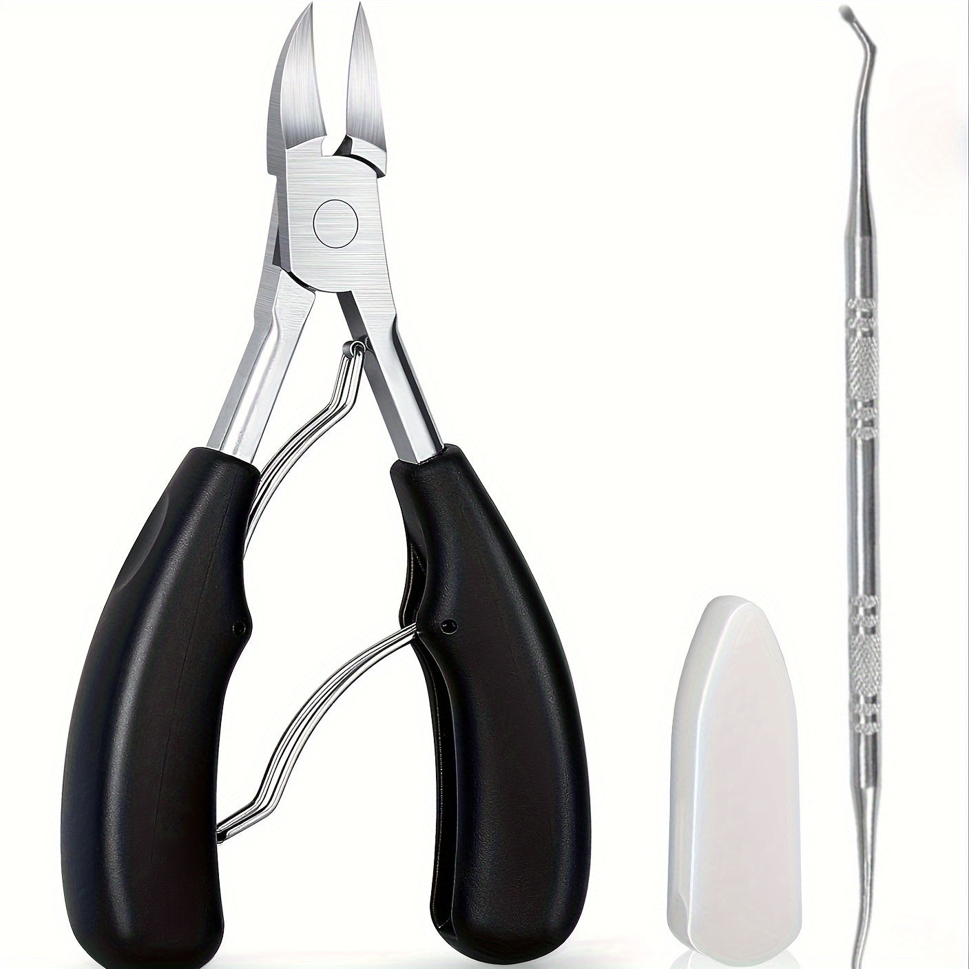 2Pcs Toe Nail Clippers For Ingrown Nails Thick Nails Cutters Dead Skin Dirt Remo