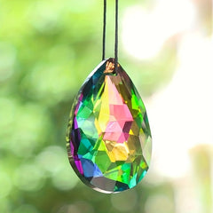 Bauhinia Crystal Chandelier Pendant Suncatcher Hanging Outdoor Decor