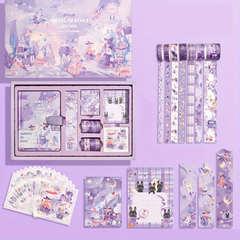 Girl Heart Notebook Sticker Tape Decoration Set