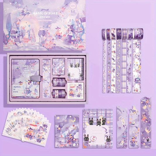 Girl Heart Notebook Sticker Tape Decoration Set
