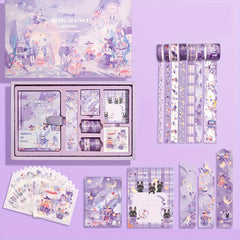 Girl Heart Notebook Sticker Tape Decoration Set