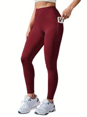3 Pack Plus Size High Rise Sports Leggings Set with Phone Pockets