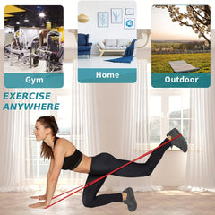 4pcs Yoga Resistance Bands Set for Legs Muscle Training
