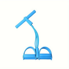 4-Tube Pedal Puller Yoga Fitness Resistance Rope for Core Training
