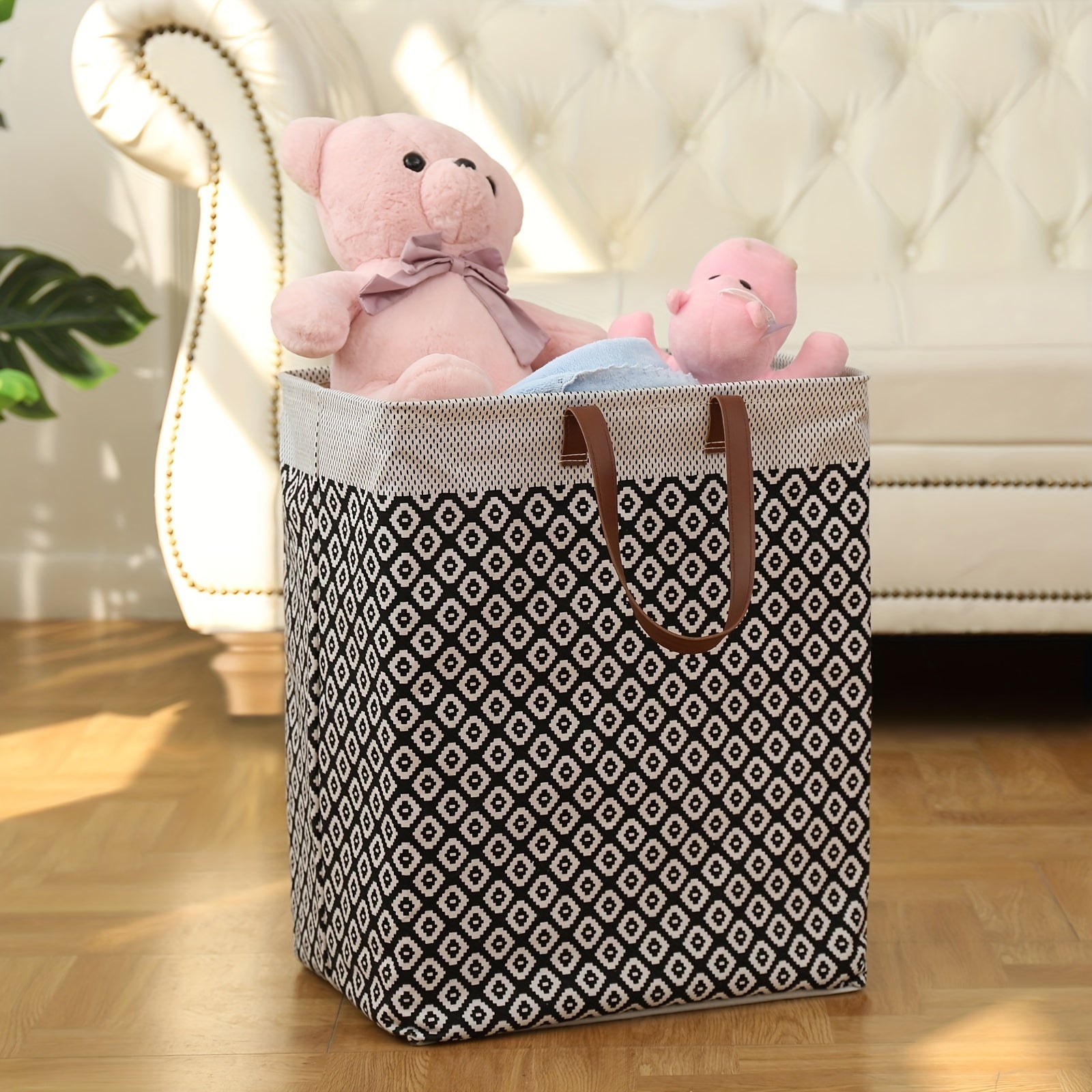 MAQIAO 2 Pcs Laundry Hamper 72L Collapsible Large Square Laundry Basket