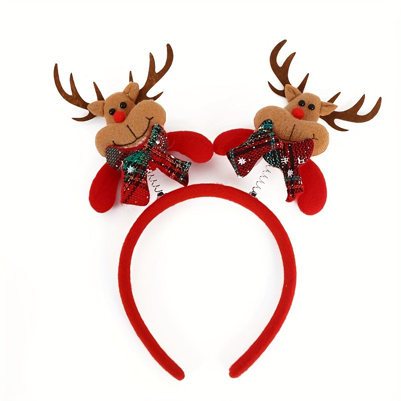 Christmas Elk Headband Bear Headband Holiday Props Headdress