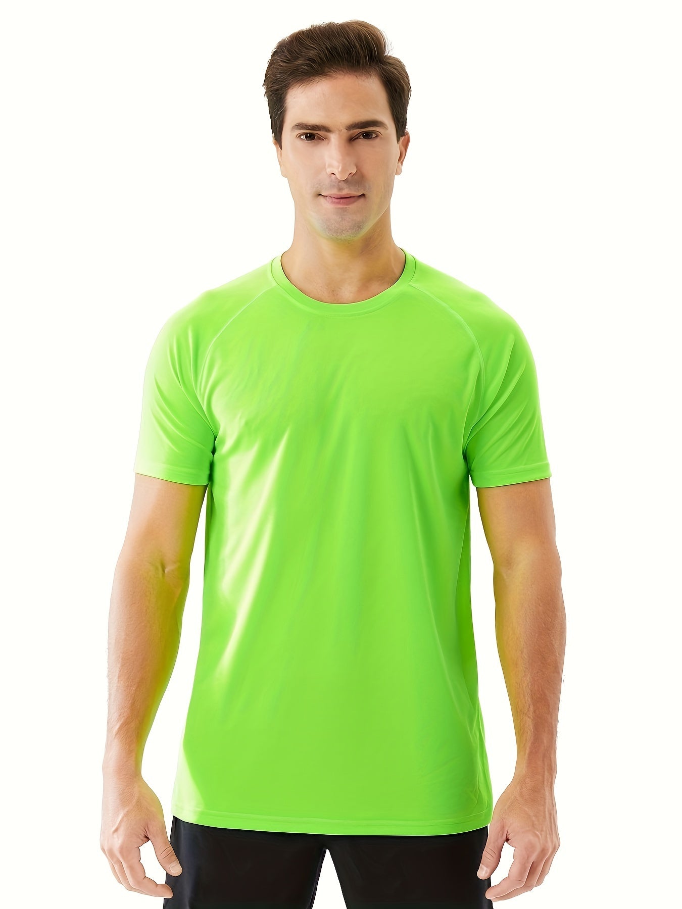 Men's Stretch Round Neck Sports T-shirt