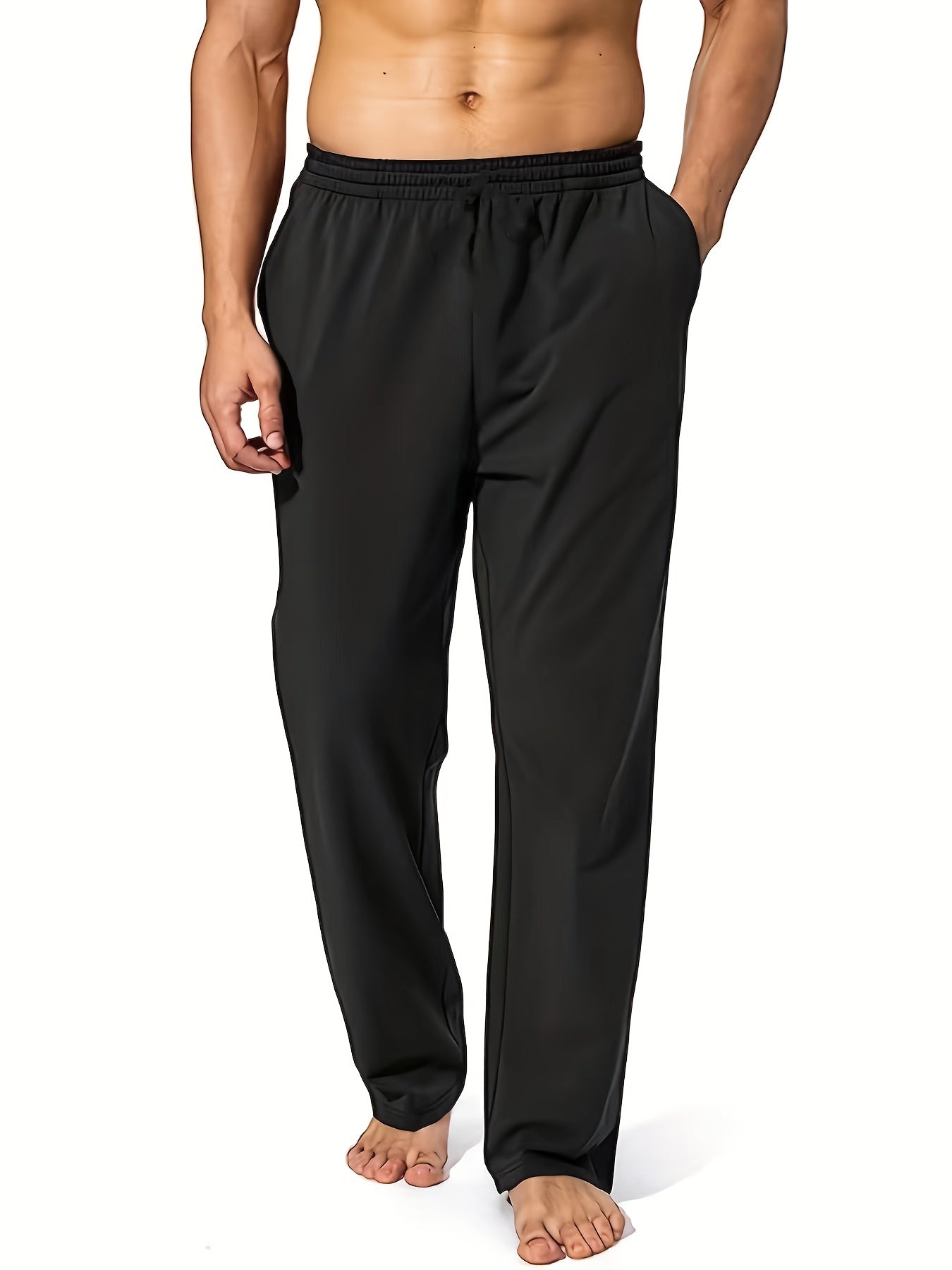 Classic Joogers Men's Casual Drawstring Sweatpants for Fall Winter