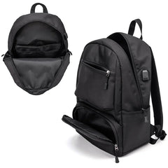 Men Backpack Oxford Large Capacity Business Bagpack USB Charging