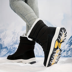 Thermal High Top Snow Boots Fleece Lined Waterproof Non Slip Wear Resistance