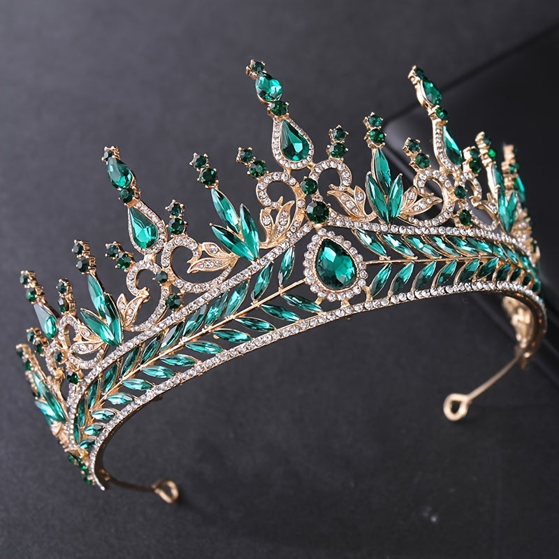 Baroque Rhinestone Crown Hairband Headband Wedding Party Favor