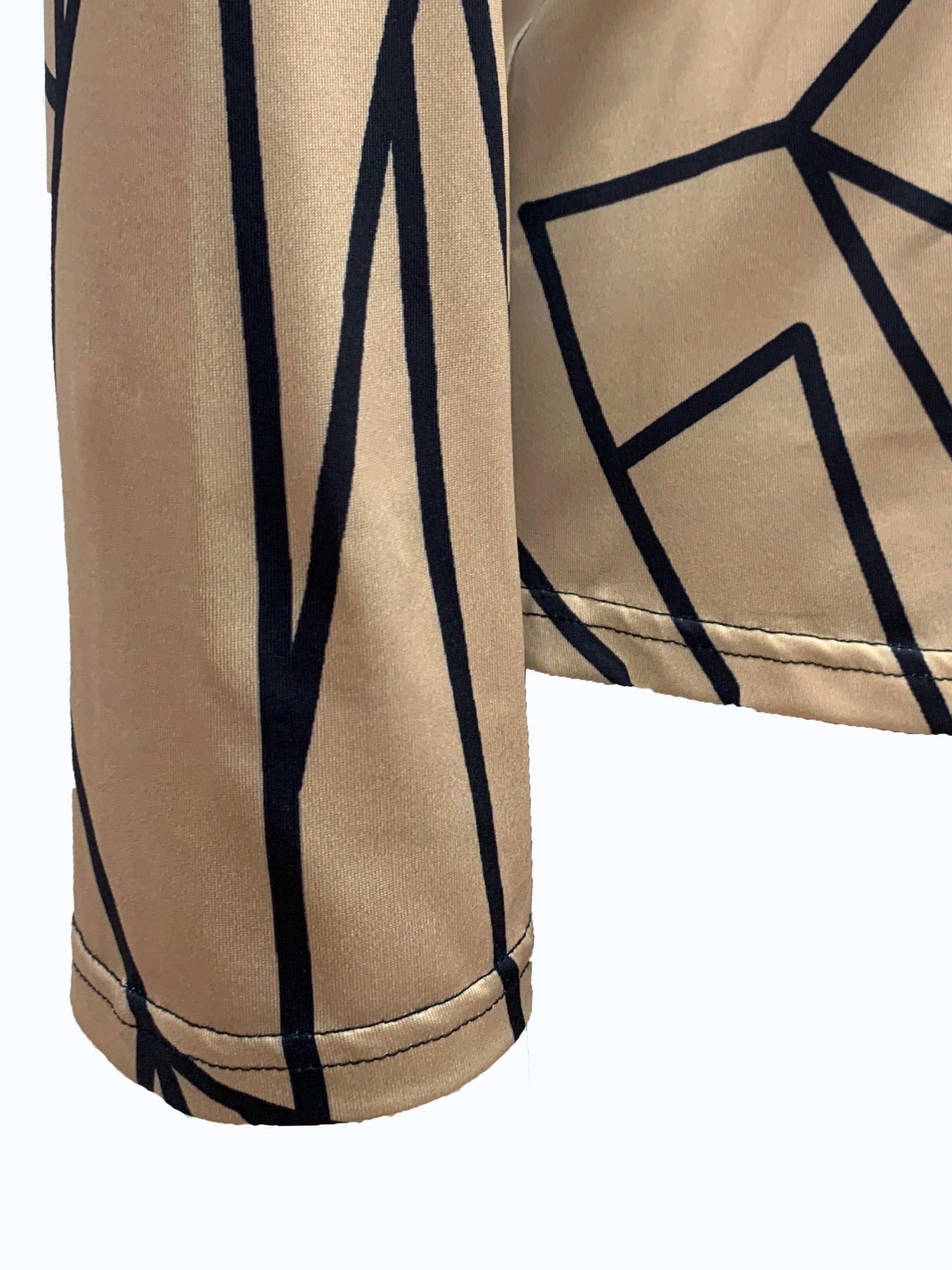 Women's Plus Geometric Print Top & Solid Pants Set