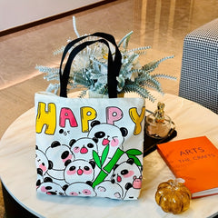 Panda Canvas Bag Tote Bag Casual Shoulder Bag