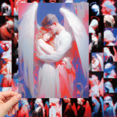 50pcs Angel Series Graffiti Stickers for Luggage Phone Cases Waterproof