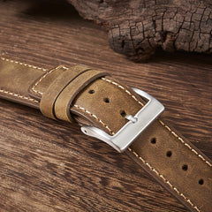 Men's Calfskin Italian Leather Watch Strap 22mm