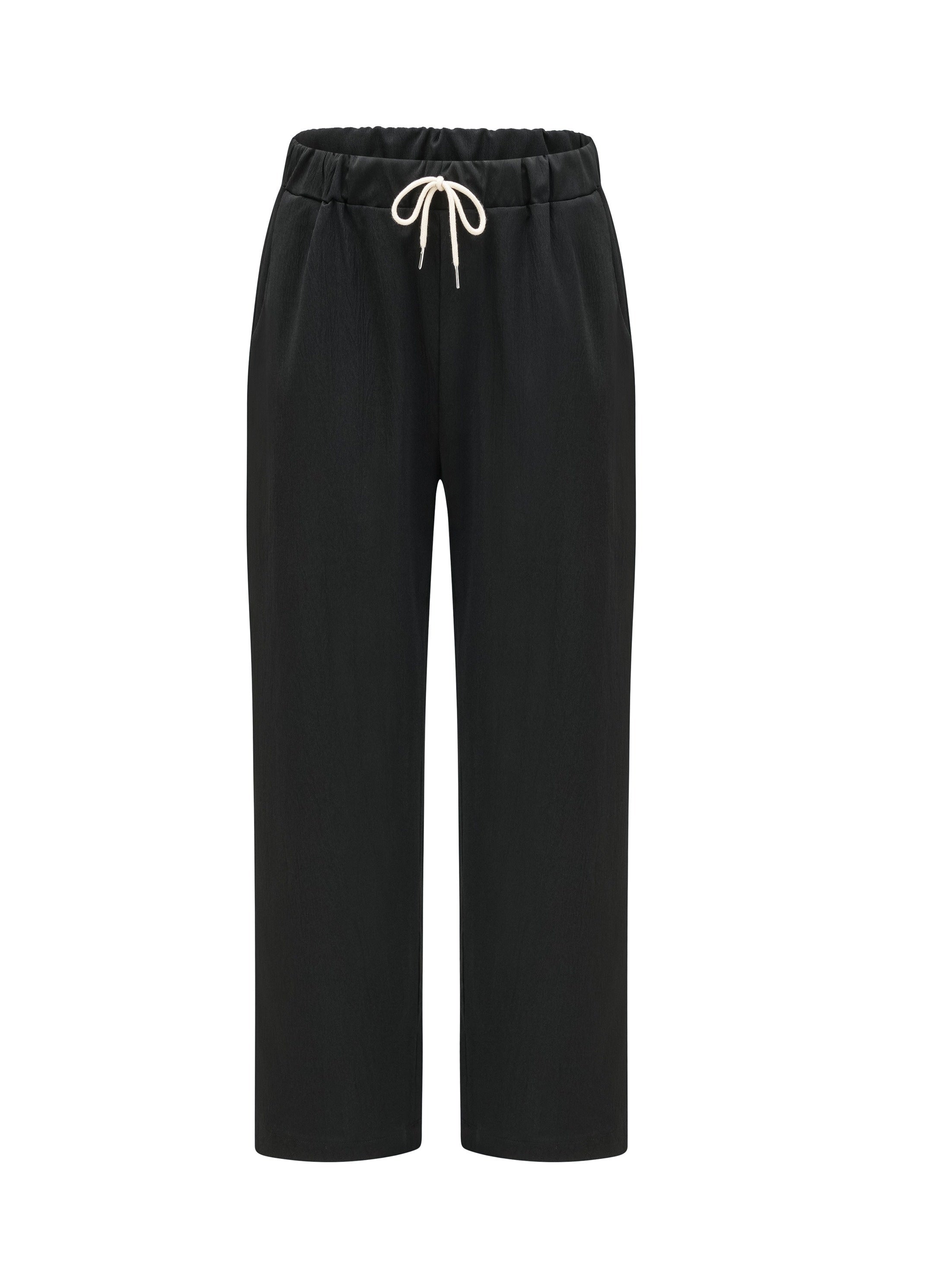 Casual Pants Women's High Rise Loose Fit Trousers With Pockets
