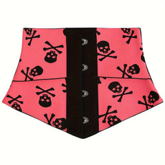 Women's Halloween Skull Pattern Waist Trimmer Tummy Control Belt