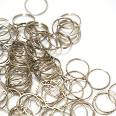 100pcs Silver Plated Metal Keychain Split Rings for Keys